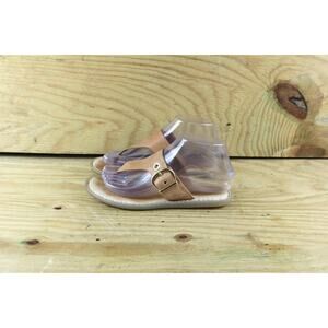 Born Sandals Womens 6M Brown Leather Buckle Thong Shoes